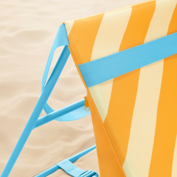 IKEA STRANDÖN chaise, yellow/blue, Ikea Ireland | 2430MDTSN
