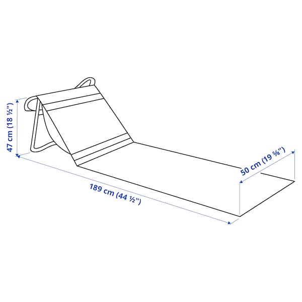IKEA STRANDÖN chaise, yellow/blue, Ikea Ireland | 2430MDTSN