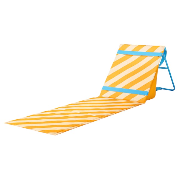 IKEA STRANDÖN chaise, yellow/blue, Ikea Ireland | 2430MDTSN