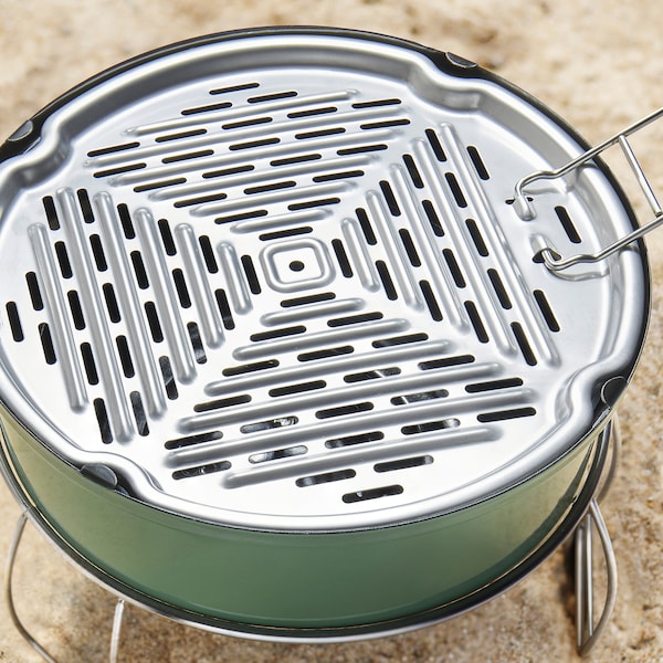 IKEA STRANDÖN grill, charcoal green, Ikea Ireland | 6534QHLIM