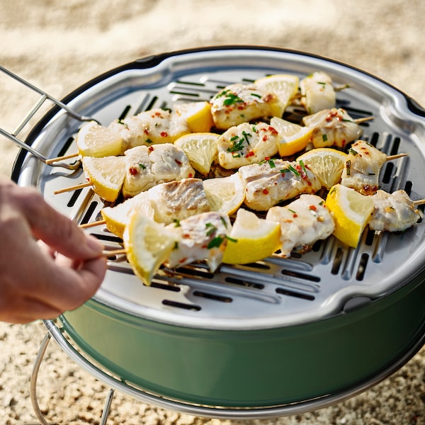 IKEA STRANDÖN grill, charcoal green, Ikea Ireland | 6534QHLIM