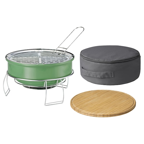 IKEA STRANDÖN grill, charcoal green, Ikea Ireland | 6534QHLIM