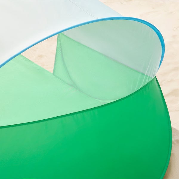 IKEA STRANDÖN pop-up sun/wind shelter, green/blue, Ikea Ireland | 7051TBGFN