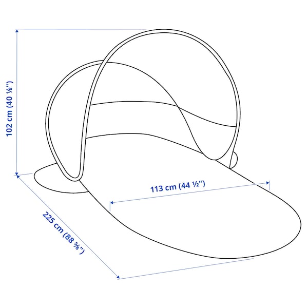 IKEA STRANDÖN pop-up sun/wind shelter, green/blue, Ikea Ireland | 7051TBGFN