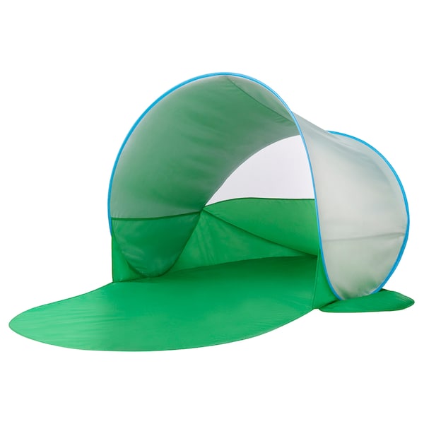 IKEA STRANDÖN pop-up sun/wind shelter, green/blue, Ikea Ireland | 7051TBGFN