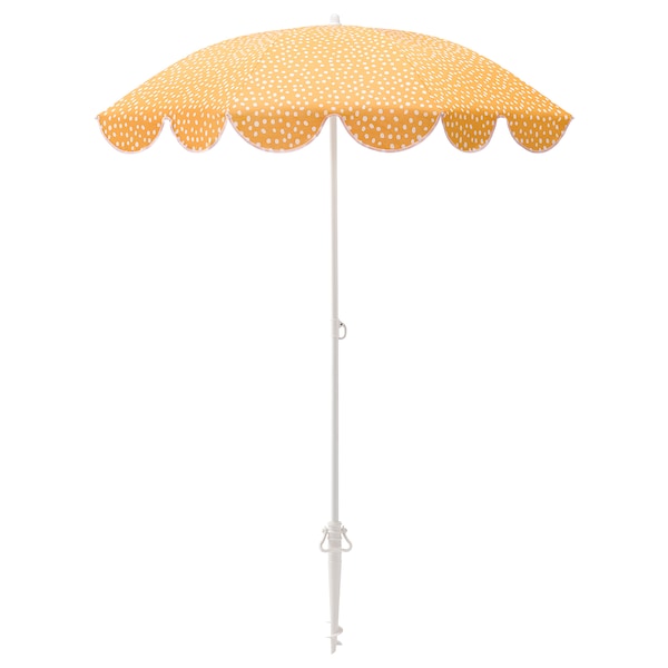 IKEA STRANDÖN umbrella, yellow/white dotted, 55 1/8 in, Ikea Ireland | 0971ZSGBN