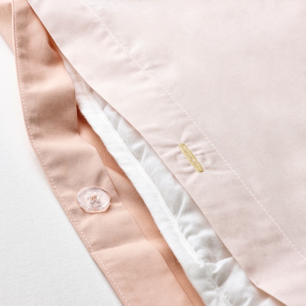 IKEA STRANDTALL duvet cover and pillowcase(s), King Dark Pink / Light Pink, Ikea Ireland | 5697NUMAL