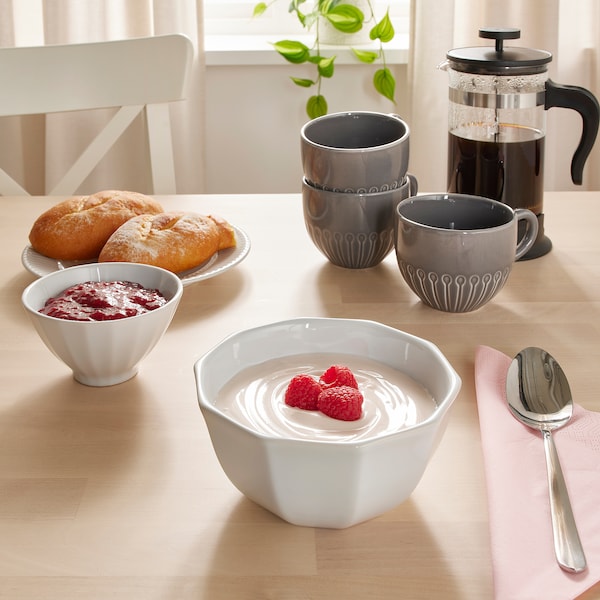 IKEA STRIMMIG bowl, 6 in, 4 pack White, Ikea Ireland | 1682QBIRP