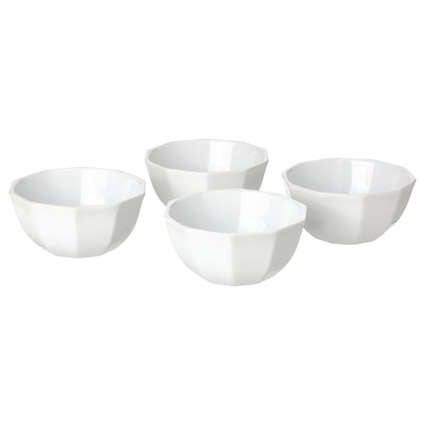 IKEA STRIMMIG bowl, 6 in, 4 pack White, Ikea Ireland | 1682QBIRP