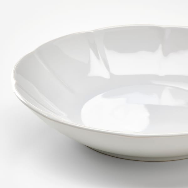 IKEA STRIMMIG deep plate/bowl, 9 in, 4 pack White, Ikea Ireland | 2036EWLYK