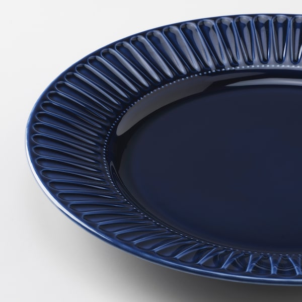 IKEA STRIMMIG plate, 10 ½ in, 4 pack Stoneware Blue, Ikea Ireland | 0174PAEBZ