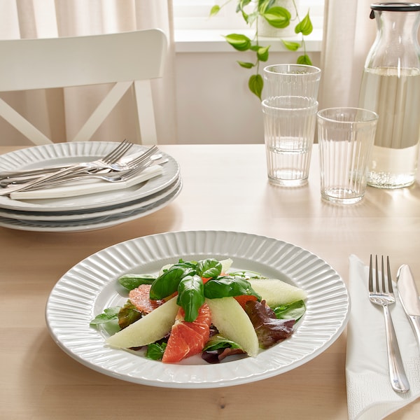 IKEA STRIMMIG plate, 10 ½ in, 4 pack White, Ikea Ireland | 5879JDBSU