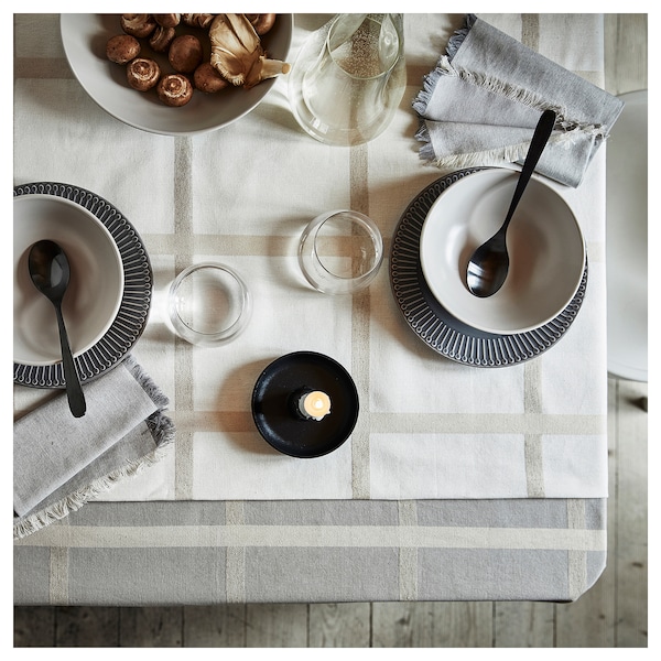 IKEA STRIMMIG side plate, 8 in, 4 pack Stoneware Gray, Ikea Ireland | 1078DVSER