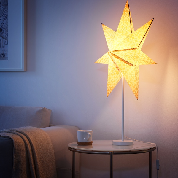 IKEA STRÅLA Table lamp base with LED bulb, white, Ikea Ireland | 6482XUVAP