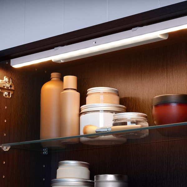 IKEA STÖTTA LED cabinet lighting strip w sensor, battery operated white, 28 in, Ikea Ireland | 5396VZWGE