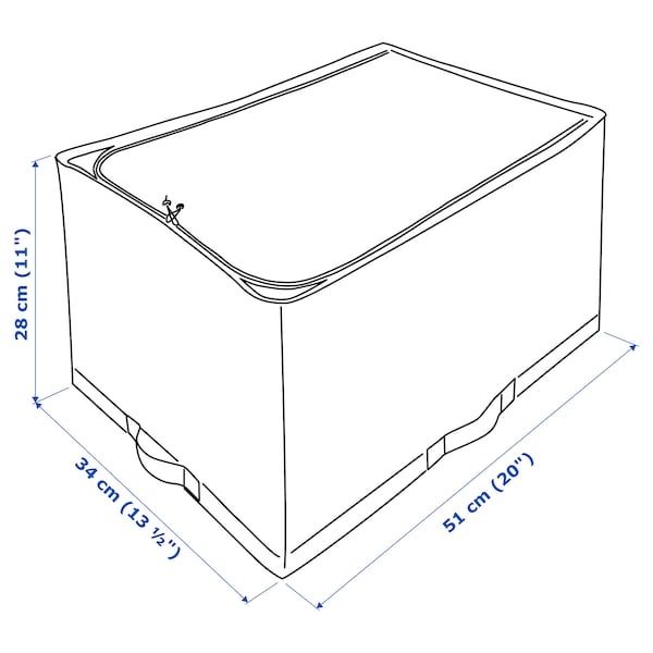 IKEA STUK Storage case, white/gray, 13 ½x20x11 in, Ikea Ireland | 7945ZUWDT
