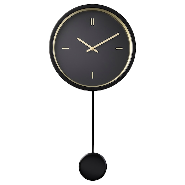 IKEA STURSK wall clock, black, 10 ¼ in, Ikea Ireland | 9264YZXRP