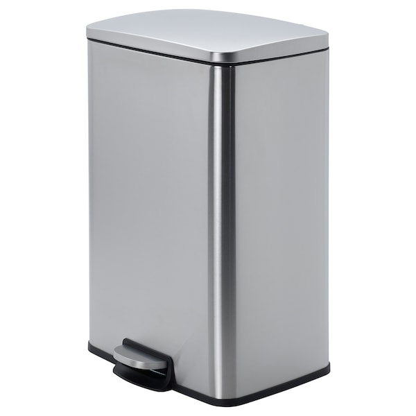 IKEA SULTEN step trash can, stainless steel, 13 gallon, Ikea Ireland | 1842SVIYC