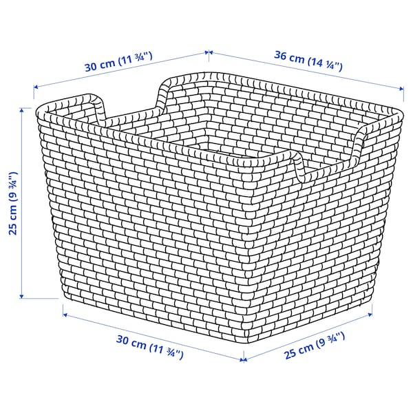 IKEA ÅSUNDEN basket, dark gray, 11 ¾x14 ¼x9 ¾ in, Ikea Ireland | 3780KTWPR