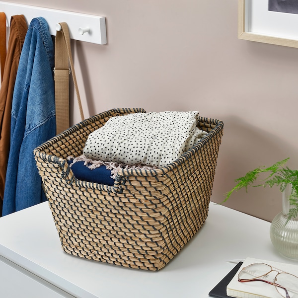 IKEA ÅSUNDEN basket, dark gray, 11 ¾x14 ¼x9 ¾ in, Ikea Ireland | 3780KTWPR