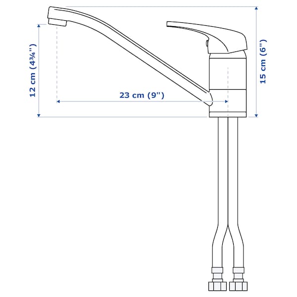 IKEA SUNDSVIK kitchen faucet, chrome plated, Ikea Ireland | 2345HBPTW