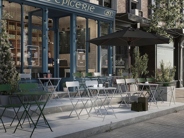 IKEA SUNDSÖ table, outdoor, 25 5/8 in Gray, Ikea Ireland | 4619MHFPD