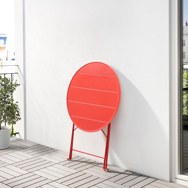 IKEA SUNDSÖ table, outdoor, 25 5/8 in Orange, Ikea Ireland | 6439CPMWA