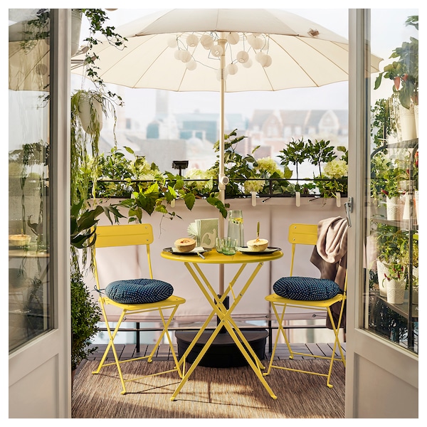 IKEA SUNDSÖ table, outdoor, 25 5/8 in Yellow, Ikea Ireland | 0832XPADS