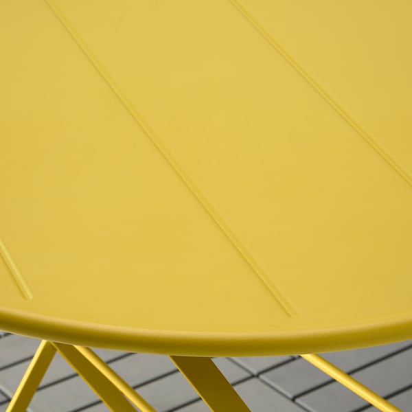 IKEA SUNDSÖ table, outdoor, 25 5/8 in Yellow, Ikea Ireland | 0832XPADS