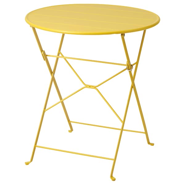 IKEA SUNDSÖ table, outdoor, 25 5/8 in Yellow, Ikea Ireland | 0832XPADS
