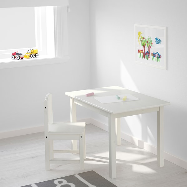 IKEA SUNDVIK Children's table, 29 7/8x19 5/8 in White, Ikea Ireland | 7591SDUEL