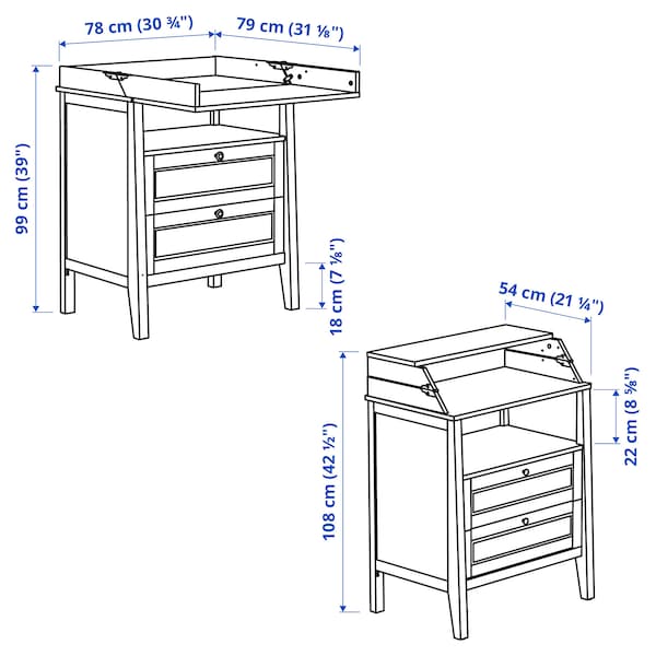 IKEA SUNDVIK changing table/chest White, Ikea Ireland | 8315ZCBOE