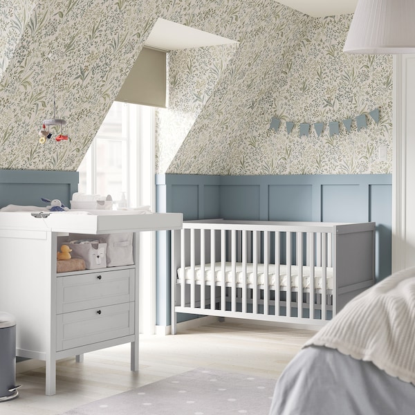 IKEA SUNDVIK crib, 27 1/2x52 in Gray, Ikea Ireland | 2305YQZCV