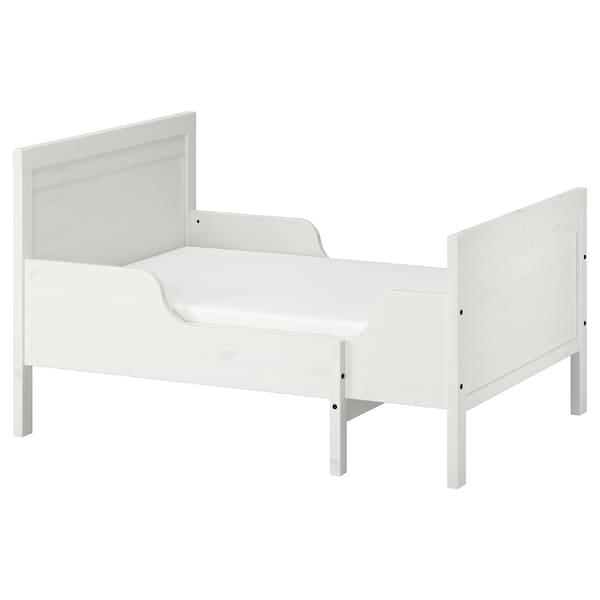 IKEA SUNDVIK ext bed frame with slatted bed base, 38 1/4x74 3/4 in White, Ikea Ireland | 1793WCMJY