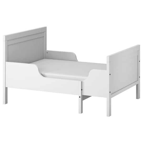 IKEA SUNDVIK ext bed frame with slatted bed base, 38 1/4x74 3/4 in Gray, Ikea Ireland | 8043DMRCH