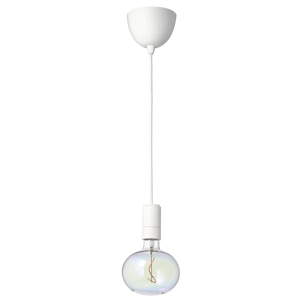 IKEA SUNNEBY / MOLNART pendant lamp with LED bulb White / Ellipse Shaped Multicolor, Ikea Ireland | 4627XOWBM
