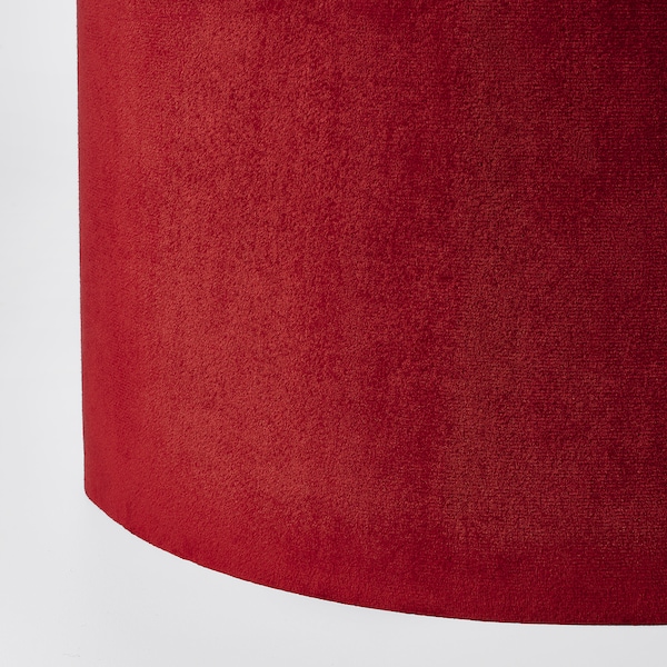 IKEA SUNNEBY / MOLNSKIKT pendant lamp, black/dark red velvet, 13 in, Ikea Ireland | 5209MQJKC