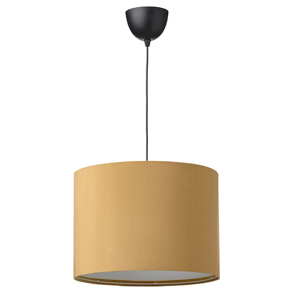 IKEA SUNNEBY / MOLNSKIKT pendant lamp, black/dark yellow velvet, Ikea Ireland | 6803LJPFC