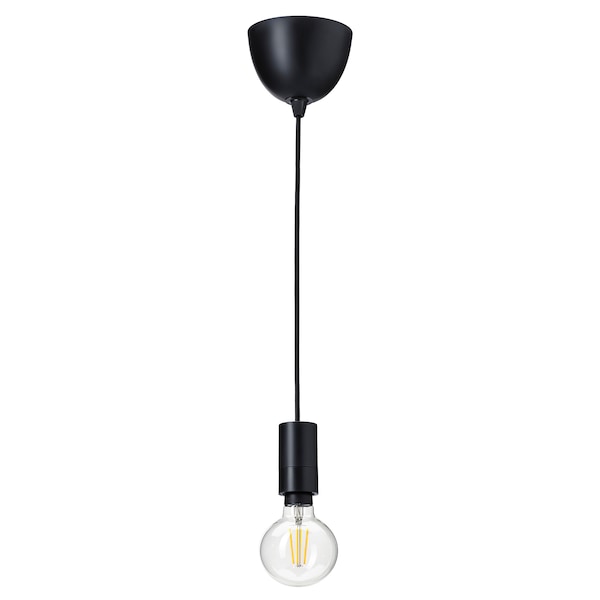 IKEA SUNNEBY / TRÅDFRI pendant lamp with LED bulb, black/smart warm white, Ikea Ireland | 9750QFPAC