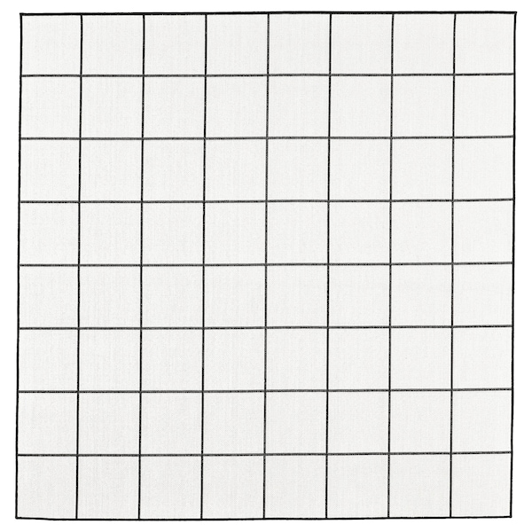 IKEA SVALLERUP rug flatwoven, in/outdoor, black/white, 6'7 inx6'7 in, Ikea Ireland | 6718KTFAX