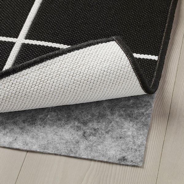 IKEA SVALLERUP rug flatwoven, in/outdoor, black/white, 6'7 inx6'7 in, Ikea Ireland | 6718KTFAX