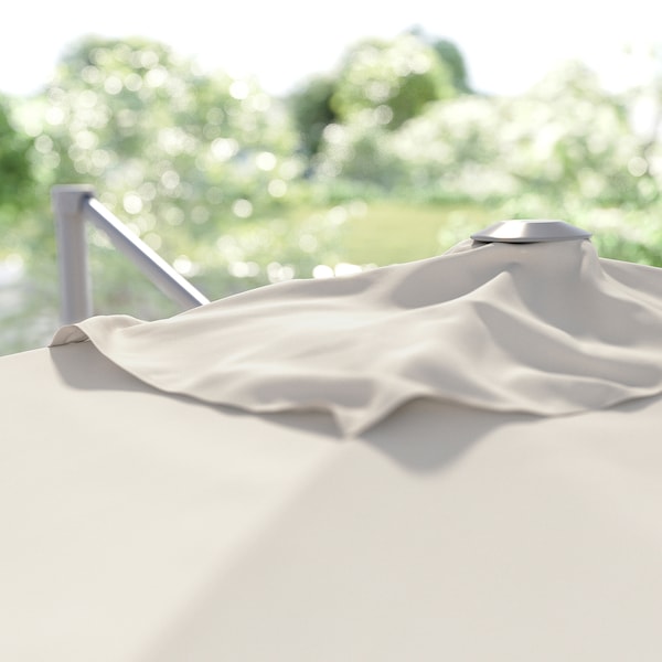 IKEA SVALÖN umbrella, hanging, 118 1/8x78 3/4 in Light Grey / Beige, Ikea Ireland | 0437SRLHE