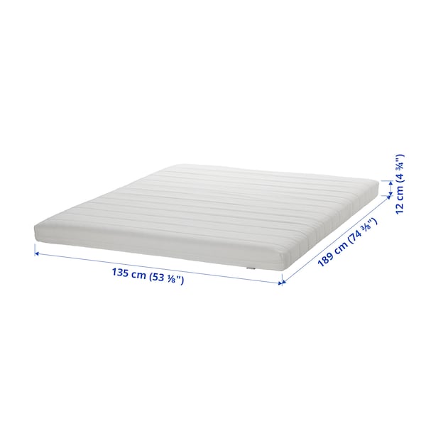 IKEA ÅSVANG foam mattress, Full Medium Firm / White, Ikea Ireland | 5974XTPBF