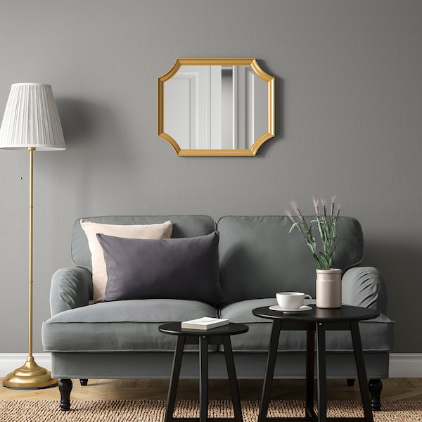 IKEA SVANSELE mirror, gold, 20 7/8x24 3/4 in, Ikea Ireland | 2946EKSCB