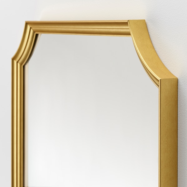 IKEA SVANSELE mirror, gold, 28 3/4x62 1/4 in, Ikea Ireland | 8251TJKPR