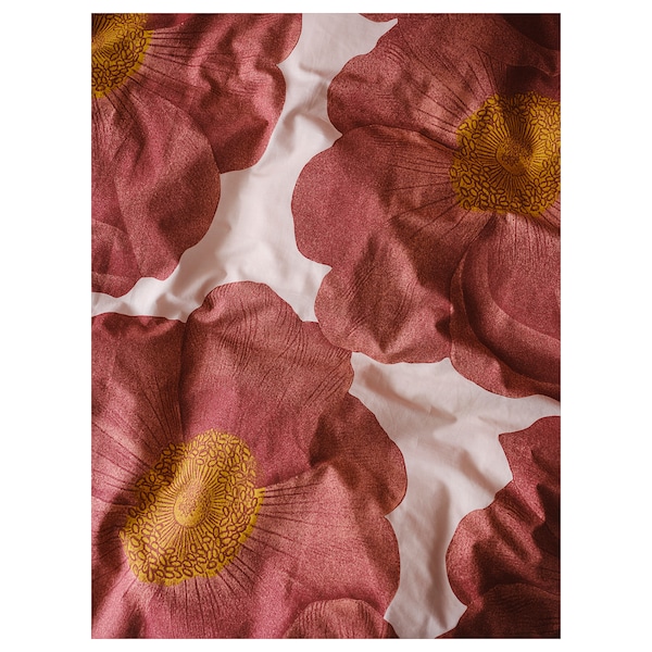 IKEA SVARTKLINT duvet cover and pillowcase(s), Twin Light Pink / Dark Pink, Ikea Ireland | 2387EHPNJ