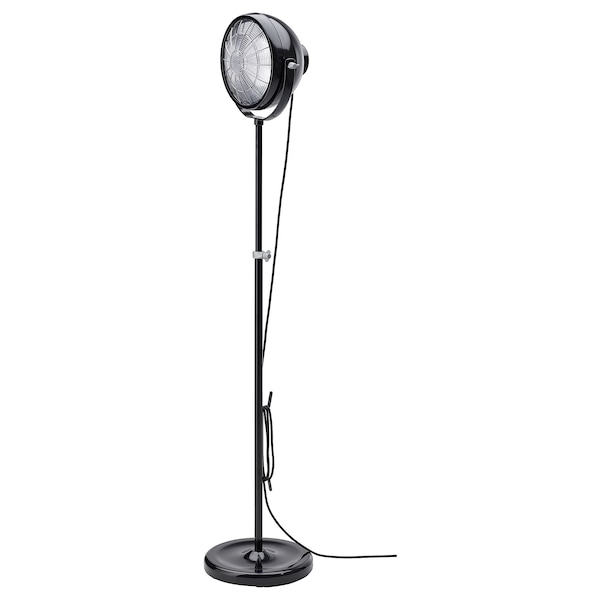IKEA SVARTNORA floor lamp with LED bulb, black, Ikea Ireland | 4872IBZDW