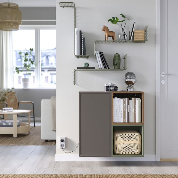IKEA SVENSHULT wall shelf, 23 5/8x7 7/8 in Gray / Green, Ikea Ireland | 4291WUMBV
