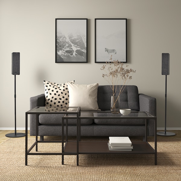 IKEA SYMFONISK Sonos Wi-Fi bookshelf speakers/set of 2 gen 2 Black, Ikea Ireland | 1649XAMPD