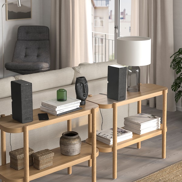 IKEA SYMFONISK Sonos Wi-Fi bookshelf speakers/set of 2 gen 2 Black, Ikea Ireland | 1649XAMPD